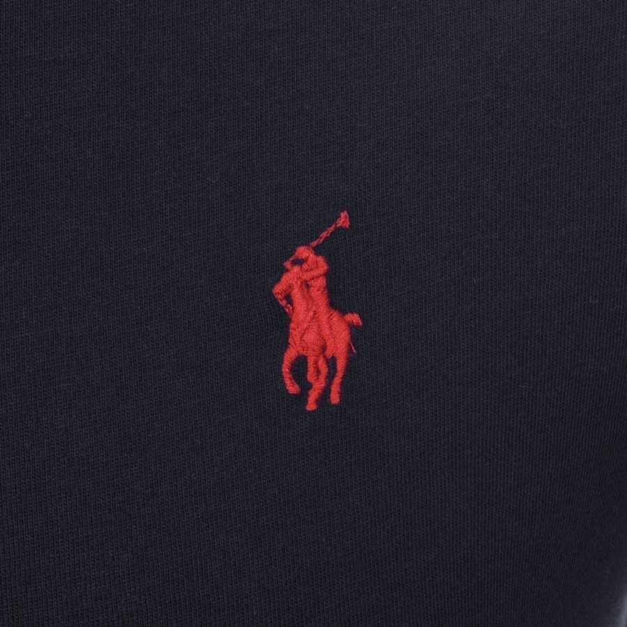 Alternative Image for ProductRalph Lauren Slim Fit Crew Neck T Shirt Navy3